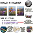 thumbnail image 2 of Decorative Painting Canvas Art,Vibrant Wildflower Field Triptych Canvas Art Set for Home Decor Living Room Bedroom and Ideal Gift for Weddings and Holidays（Only canvas）, 2 of 6
