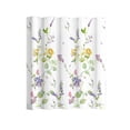 thumbnail image 2 of EGNMCR Shower Curtain Floral Patterns Printed Decoration Partition Cloth Water Repellent Shower Curtain Hooks With Hooks Easily Install Shower Curtain 71x71'' polyester Shower Curtain, 2 of 6