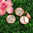 thumbnail image 2 of Koyal Wholesale Compact Mirror Bride to Be Wedding Gift, Rose Gold, Burlap Lace, 1-Pack, 2 of 5