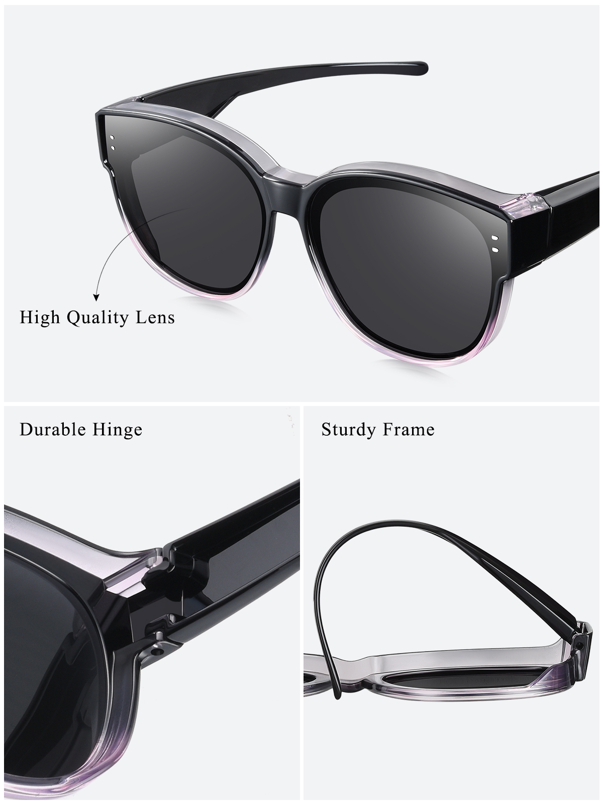 TINHAO Oversized Fit-Over Polarized Sunglasses photo 4