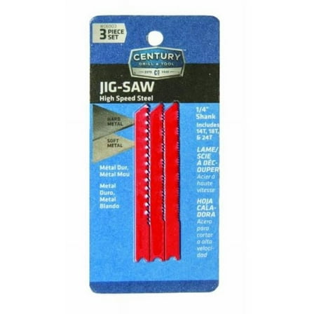 Jig-Saw Blade Set High Speed Steel - 3 Piece