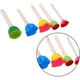 thumbnail image 3 of 5 uds esponja para pintar estampador en forma de flor esponja de espuma cepillo herramientas de pintura para pintar dibujo DIY manualidades sello, 3 of 5
