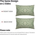 thumbnail image 5 of Sage Green Pillow Covers 12x20 Set of 2 Sage Cream Bohemian Ethnic Carpet Boho Style Pattern Decorative Lumbar Throw Pillows Outdoor Rectangle Cushion Cases Farmhouse Decor for Home Sofa Bed, 5 of 6