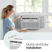 LG 8000 Btu 115 V 350 sq ft Window-Mount Air Conditioners, White