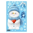 thumbnail image 4 of Event & Party Static Cling Window Stickers - Candy Snowflakes & Snowman Decorations, 4 of 6