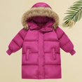 thumbnail image 5 of KAUOD Girls Hooded Parka Coats Quilted Puffer Lightweight Jackets Kids Toddler Winter Warm Coats Outdoor Padded down Outwear, 5 of 7