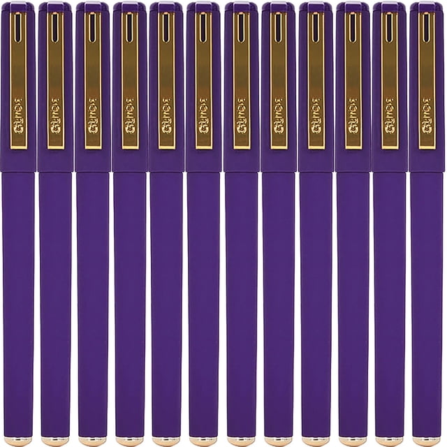MOQIN Ballpoint Pens, 12 Pack, Black Ink, Fine Point Pen, Ballpoint Pens Ballpoint, Fine Tip Pens for Note Taking, Pens Aesthetic, Extra Fine Point (0.7mm)