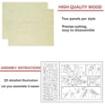 thumbnail image 2 of Rompecabezas de madera 3d - Juego de 6 piezas Rompecabezas de esqueleto de dinosaurio de madera oso de fresa  Electrónica, 2 of 2