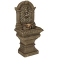 thumbnail image 6 of Royal Lions Head 51" High Large Italian Outdoor Decor Faux Stone Floor Fountain with Light Outside Garden Patio, 6 of 8