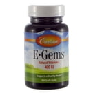 carlson e-gems 400 iu, vitamin e, heart health, 90 soft gels