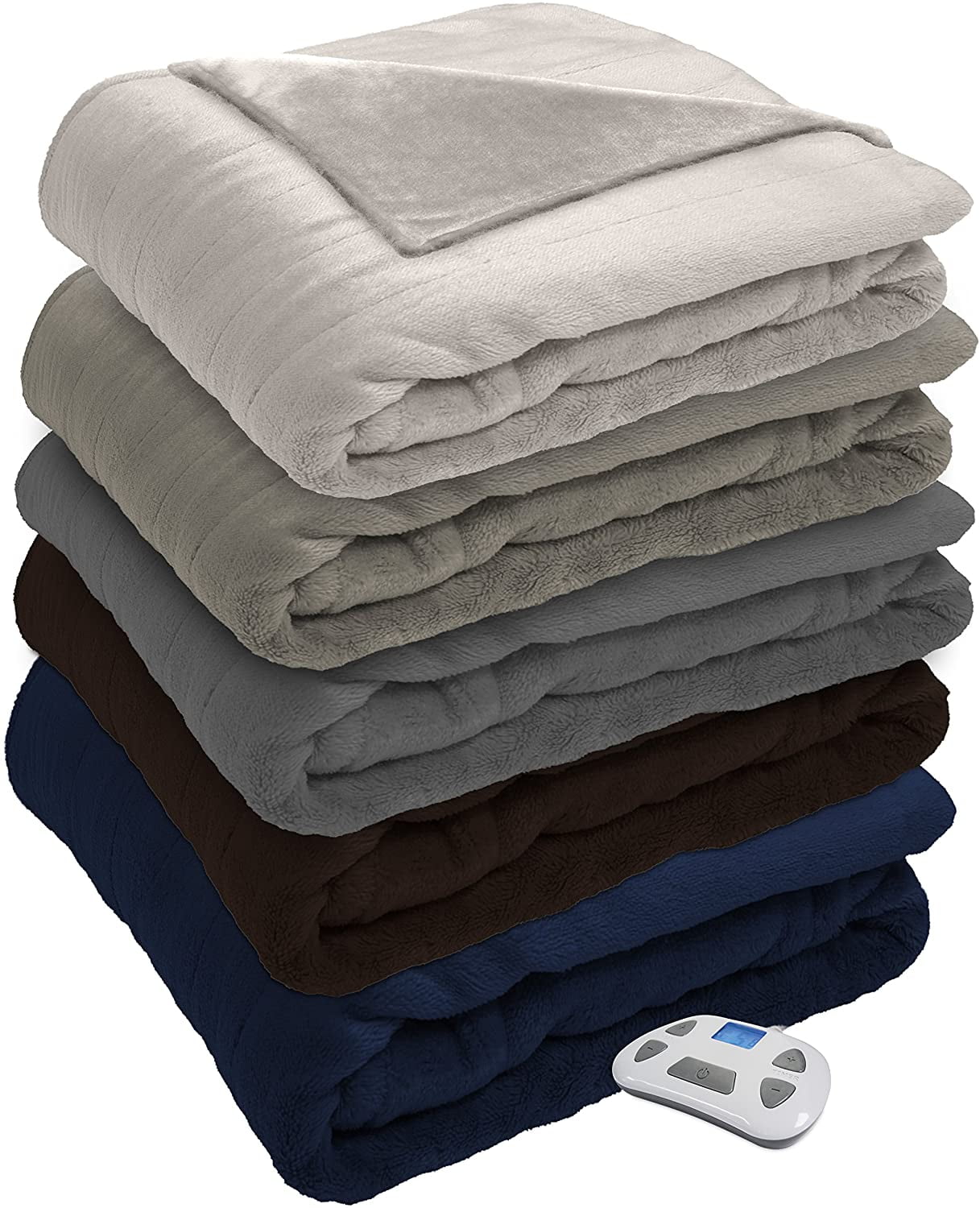 Serta Silky Plush Electric Heated Warming Blanket Walmart
