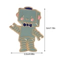 thumbnail image 3 of Qarigey Broches de astronauta, alfileres esmaltados, insignias, decoraciones de joyería de moda, coleccionables, accesorios de ropa, solapa, Accesorios de disfraces XZ734, 3 of 6