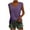 Purple, variant on Giftesty Going Out Tops for Women Womens Casual Loose Soft Cap Sleeve Solid Color T-Shirt Blouse Tops
