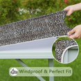thumbnail image 6 of Black and Tan Leopard Print Square Fitted Tablecloth with Elastic Edge,Square Table Cover,Washable Elastic Table Cover for Home Kitchen Party Decor 34"x34", 6 of 6