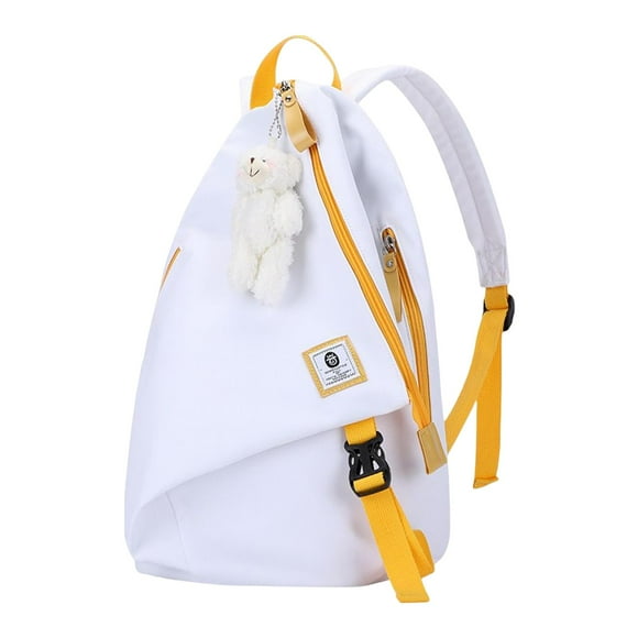 Mochila de viaje, resistente al agua, capacidad, informal, ligera, para portátile para dama niña de semana, , , Blanco Hugo Bolsas para portátiles