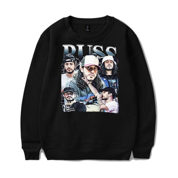 Russ Tour 2025 Merch crew neck sweatshirt Long sleeve Fashion Casual Hooded Sweatshirts