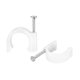thumbnail image 1 of Redondo Cable Clips, 20mm 80uds PVC Cables Gestión con Carbono Acero Clavo para Hogar Alambre Cables, Blanco, 1 of 5