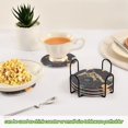 thumbnail image 5 of Yayeee 6 PCS Drink Coasters with Holder Set Woven Absorbent Round Tabletop Hot Pad, Astronaut Space, 5 of 7
