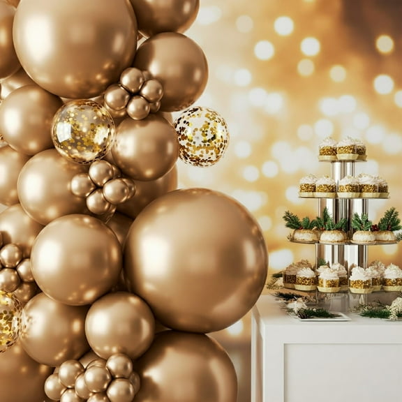 DIY Christmas Gold Garland Kit, Holiday Party, New Year's Eve, Birthday, Anniversary