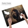 thumbnail image 4 of 500 PCS Fierce Lion Puzzles For Adults 500 Pieces,Challenging Brain Exercise,Suitable For Family Leisure And Entertainment Activities,Classic Predator Wooden Puzzle As Interior Decoration, 4 of 6