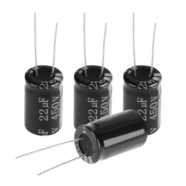 Condensadores Polarizados, Condensador Electrolítico, 450 V 22 Uf 105 ℃ Condensadores Polarizados Electrolíticos Axiales de Conductores Largos para Amplificador de Tubo, 20 Piezas, Condensadores ANGGREK Otros