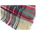 thumbnail image 5 of Women's Scarf Winter Thick Warm Super Soft Luxurious Feel Knit Large Plaid Scarf Unisex for Men and Women Oversized Wrap and Shawl White, 5 of 7