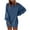 Blue, variant on Timegard Sweatshirts for Women Crew Neck Long Sleeve Pullover Fall Winter Loose Comfy Top Solid Color