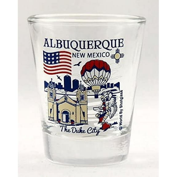 Albuquerque New Mexico Great American Cities Collection Shot Glass