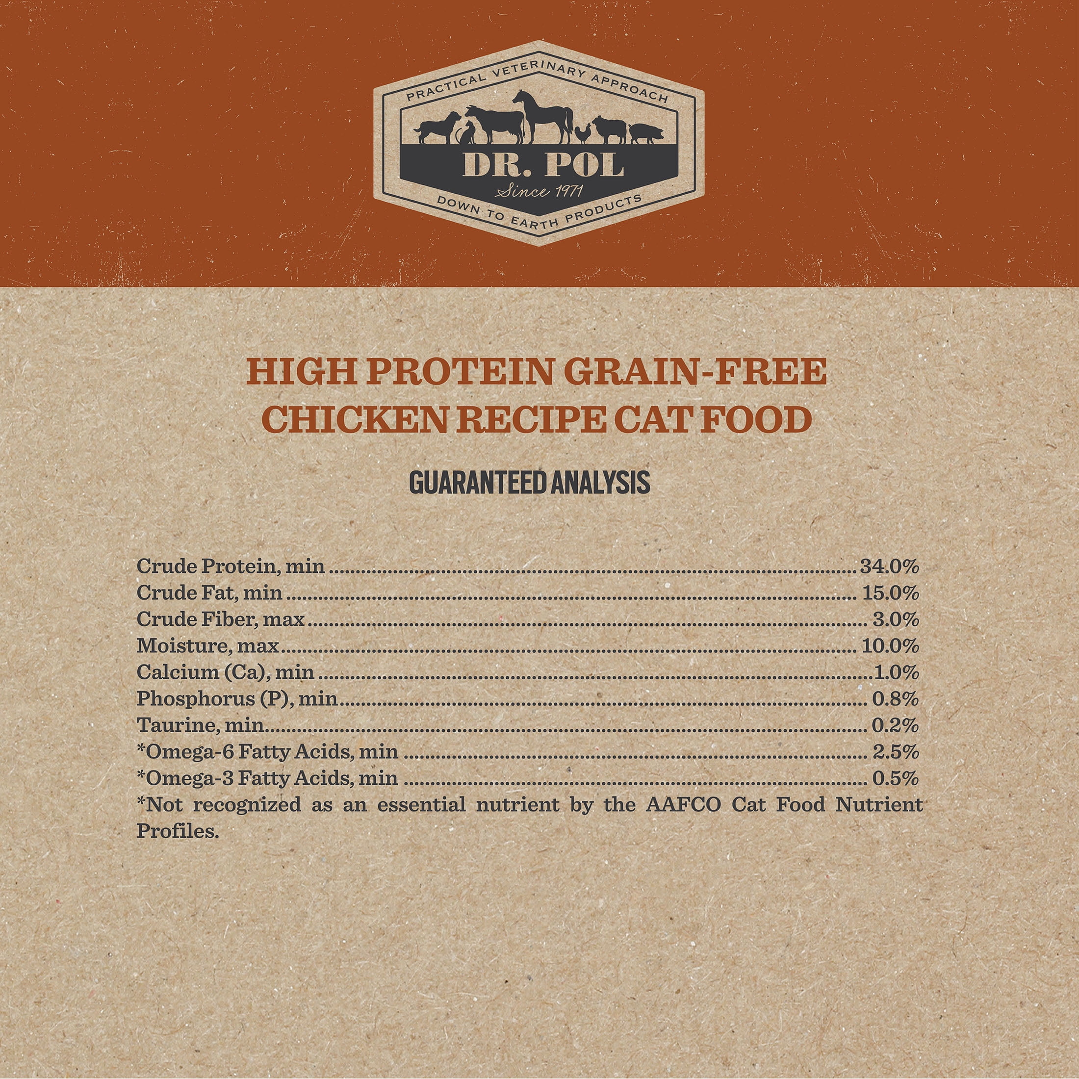 Dr. Pol High Protein Veterinarian Inspired Limited Ingredient Chicken Recipe Cat & Kitten Food
