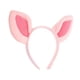 thumbnail image 3 of Pink Animal Ears Headband for Women Lightweight Fabric Iron Plastic One Size Fits Most, 3 of 5