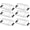Transparent,6 pack, variant on 2 Pack Air & Heat Deflector for Vents, Sidewalls and Ceiling Registers, Adjustable from 8.5" to 15"