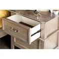 thumbnail image 4 of FOA Ackerson 4pc Brown Wood High Bedroom Set-Cal King+Nightstand+Dresser+Mirror, 4 of 10