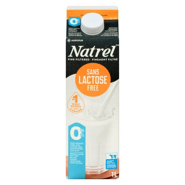 Natrel Sans Lactose sans gras écrémé 0% 1 L
