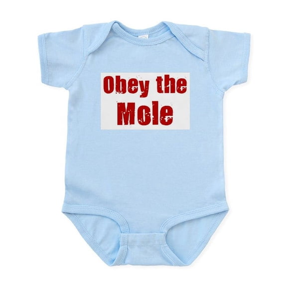 CafePress - Obey The Mole Infant Bodysuit - Baby Light Bodysuit, Size Newborn - 24 Months