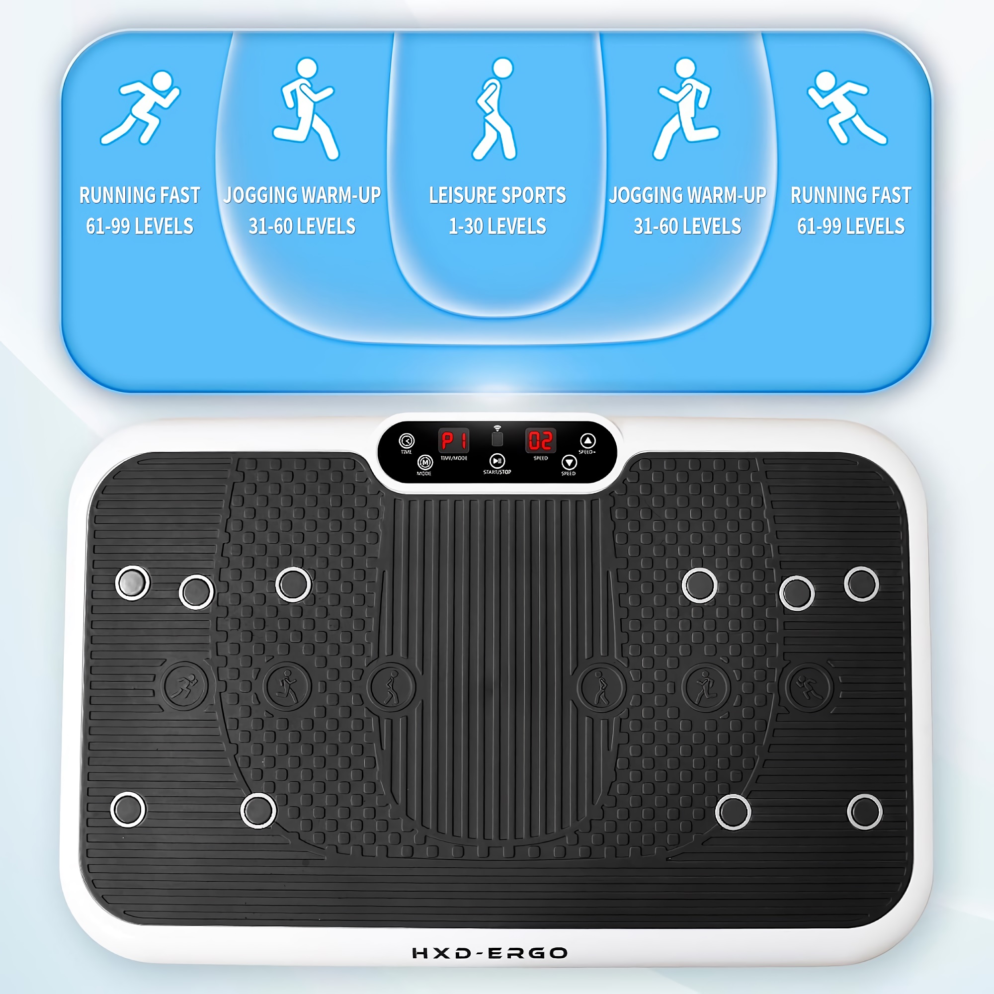 Plaque Vibrante DamKee Avec Télécommande – Drainage Lymphatique, Perte De Poids – Usage Domestique