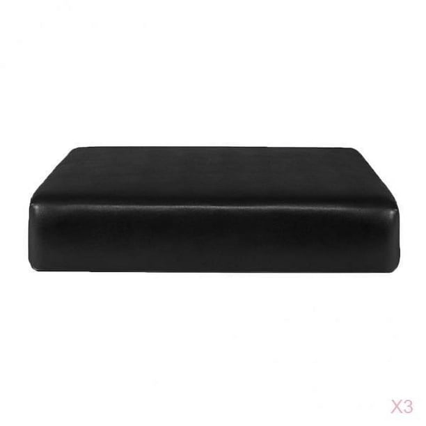 3pcs elástico elástico sofá de un asiento funda protectora de muebles para negro 3 piezas