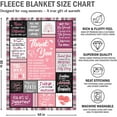 thumbnail image 2 of Thank You Gifts for Women - Christmas, Mothers Day, Birthday Gifts for Women, Teacher, Employee Appreciation Gifts for Coworkers, Boss Lady Gifts for Women - Fleece Throw Blankets 60x80 in, 2 of 6