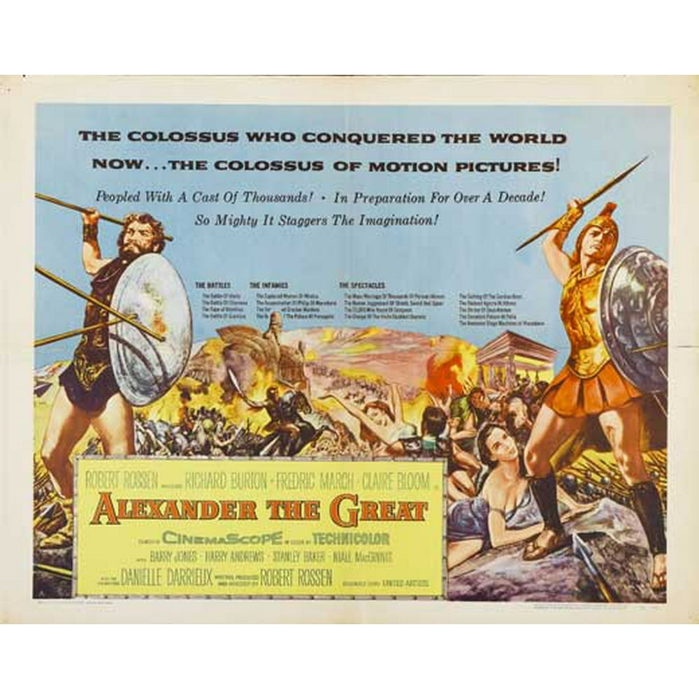 Alexander the Great movie POSTER (Style A) (11" x 14") (1956