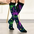 thumbnail image 2 of BWASD Socks for Women Men Soft Warm Thermal Knitted Mid Tube Sock Funny Novelty Multicolorful Pattern Fashion Accessories for Gift Green, 2 of 5