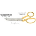 thumbnail image 3 of Fiskars Gold Handle Knife Edge Bent Shears (8-inch), Stainless Steel, 1 Count, 3 of 9