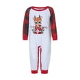 thumbnail image 1 of Binpure Parent-Child Christmas Pajamas, Cartoon Tops with Plaid Pants/Jumpsuit, 1 of 9