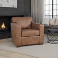 thumbnail image 3 of Jofran Eastwood Faux Leather Lodge Accent Lounge Chair, 3 of 6