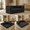 black, variant on FKECHI 80" Convertible Sofa Bed,5-in-1 Convertible Futon Sofa Bed Boneless Couch for Living Room,Black