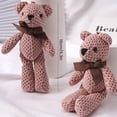 thumbnail image 2 of Oso De Peluche De Juguete, Oso Encantador Suave, Juguete De Peluche Corto Con Bonito Lazo, Muñeco De Oso De Empuje Decorativo, Colgante De Adorno De Escritorio Para El Hogar Muyoka Hogar, 2 of 7