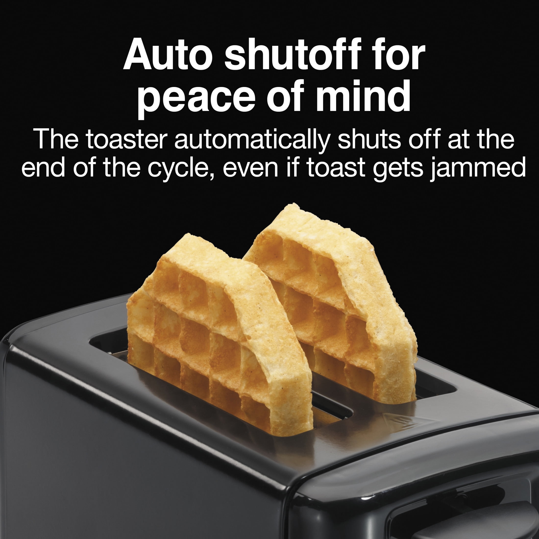 Proctor Silex Compact 2-Slice Toaster with Shade Selector, Toast Boost & Removable Crumb Tray, Black