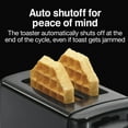thumbnail image 3 of Proctor Silex Compact 2-Slice Toaster with Shade Selector, Toast Boost & Removable Crumb Tray, Black, 3 of 9