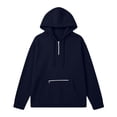 thumbnail image 5 of NSLGXD Quarter Zip Hooded Sweatshirts Women Long Sleeve Oversized Pullover Hoodies Relaxed Fit Drawstring Hood Fall Winter Outfits with Zipper Pocket S-2XL, 5 of 6