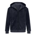 thumbnail image 4 of Maoxin Men's Jacket Men's Casual Fashionable Long Sleeved Hooded Pocket Jacket Long Sleeve Hooded Casual Outwear Jackets Jacket Coats , Dark Blue , 2XL, 4 of 6