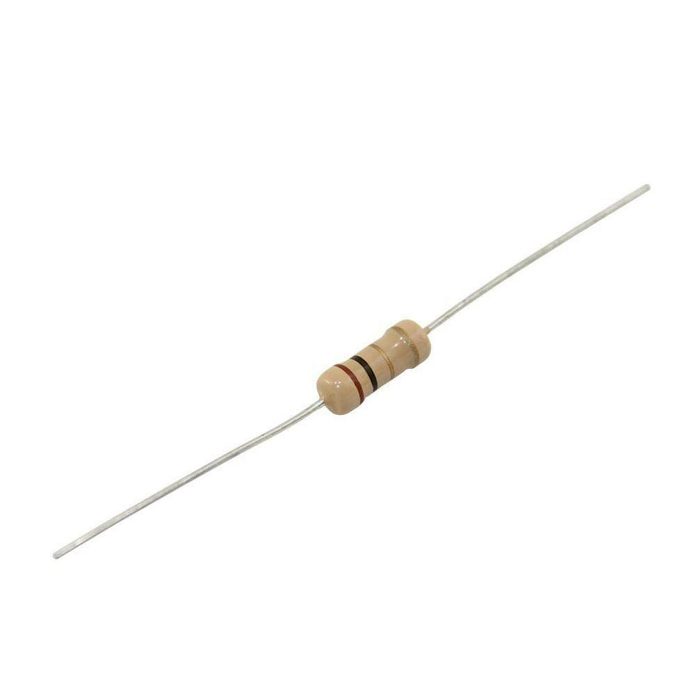 MultiComp 470k Ohm Carbon Film Resistor 1W ± 5% 500 V Axial (Pack of 25 ...