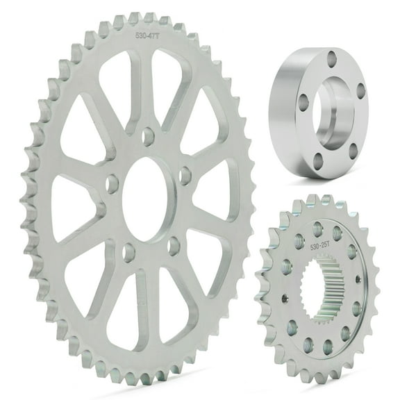 25T Front 47T Rear Sprocket Conversion Kit for Harley Dyna Fat Bob Street Bob 2018-2023